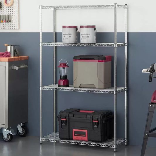 TRINITY EcoStorage™ 4-Tier Chrome Storage Unit