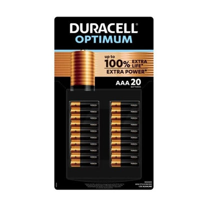 2 x Duracell Optimum AAA Batteries 100% Extra Life Extra Power Battery / 2 PACK