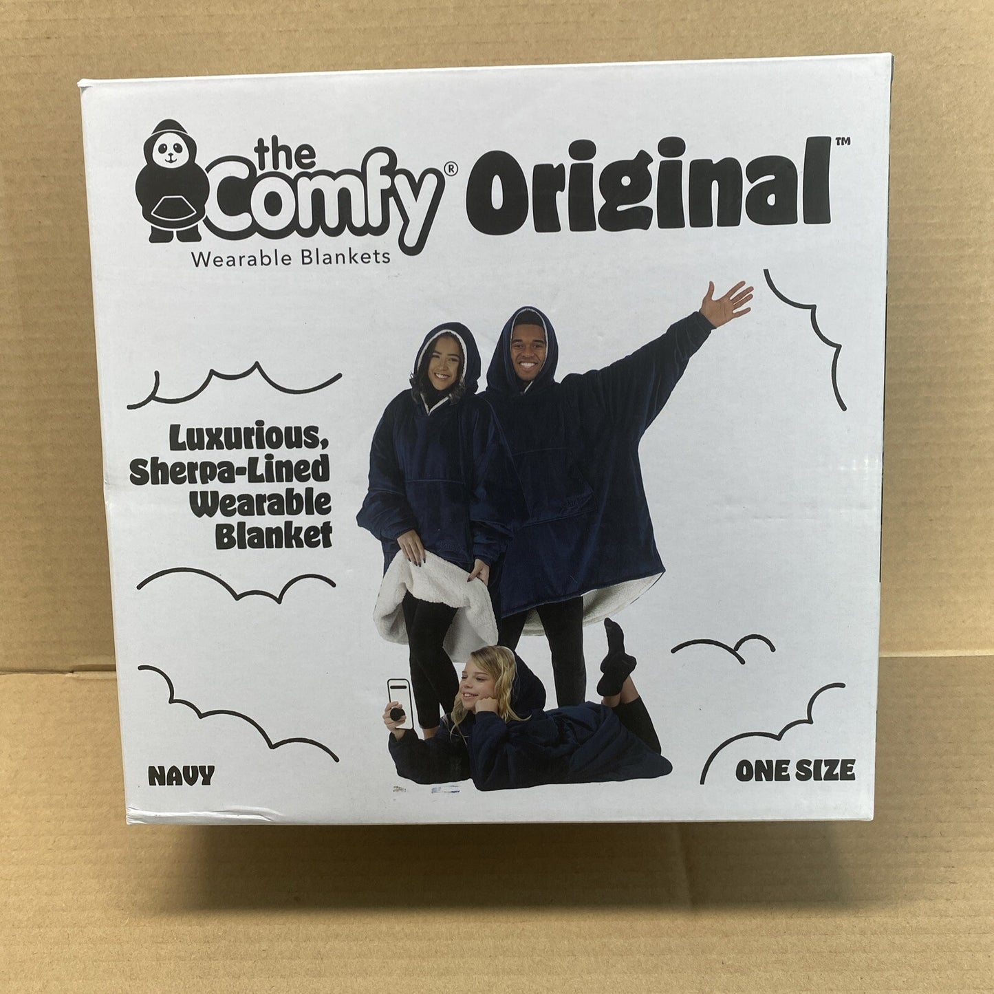 The Comfy Original Wearable Blanket in Navy **NEW & SEALED**