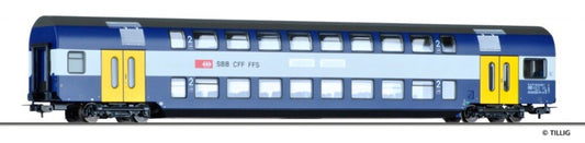 Tillig 73804- 2nd class double-deck coach of the SBB