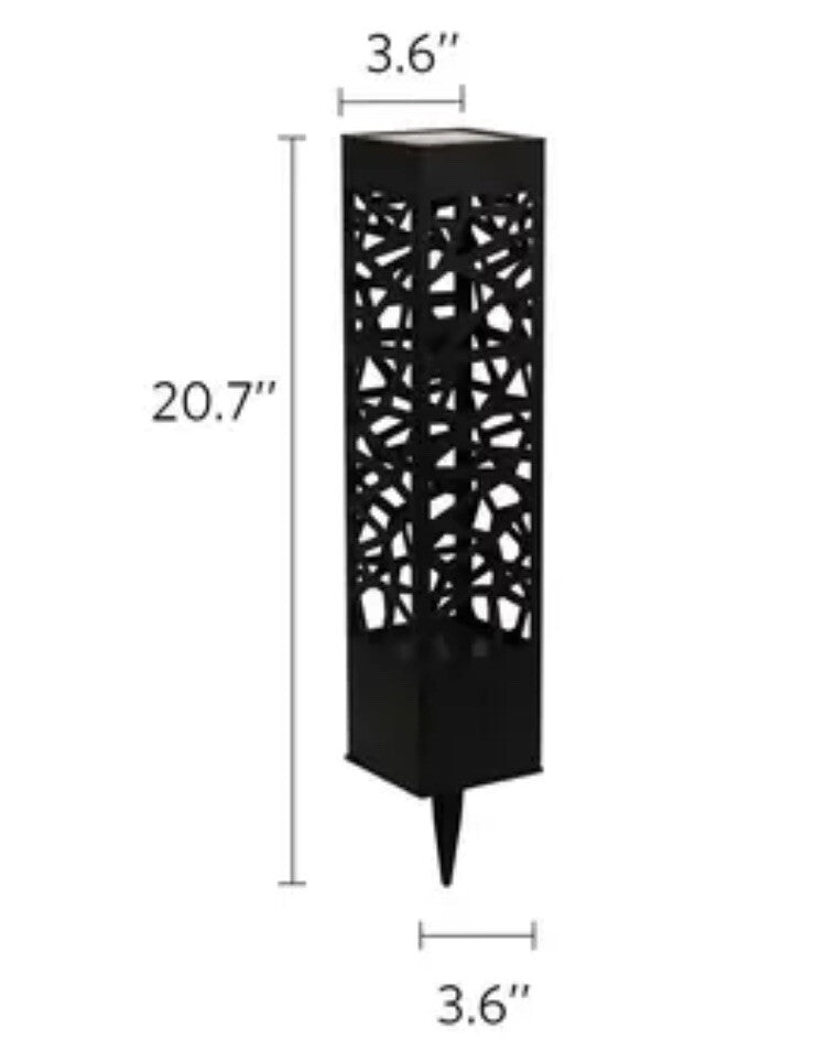 Tommy Bahama Square Solar Bollard Light - 5 Pack *New, With Slight Damage*