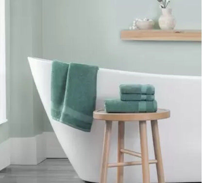 Grandeur 100% Hygro Cotton Bath Sheets / Towels / Pack of 2 in Oil Blue 76x147cm
