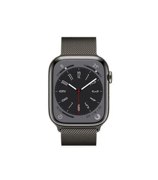 Apple Watch Series 8 41mm CEL Graphite Stainless Steel Case with Milanese Loop