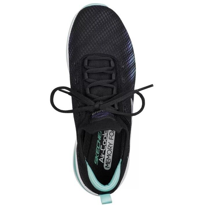 Skechers Ladies Vivid Blush Trainer Black, Size UK 4