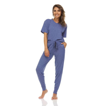 Flora Nikrooz Women's 3 Piece Lounge Set in Blue Size Small