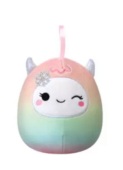 Squishmallows Holiday Bright Collection 4" Christmas Ornament Set - Pack of 8