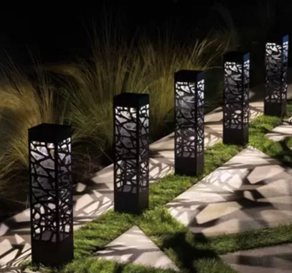 Tommy Bahama Square Solar Bollard Light - 5 Pack *New*
