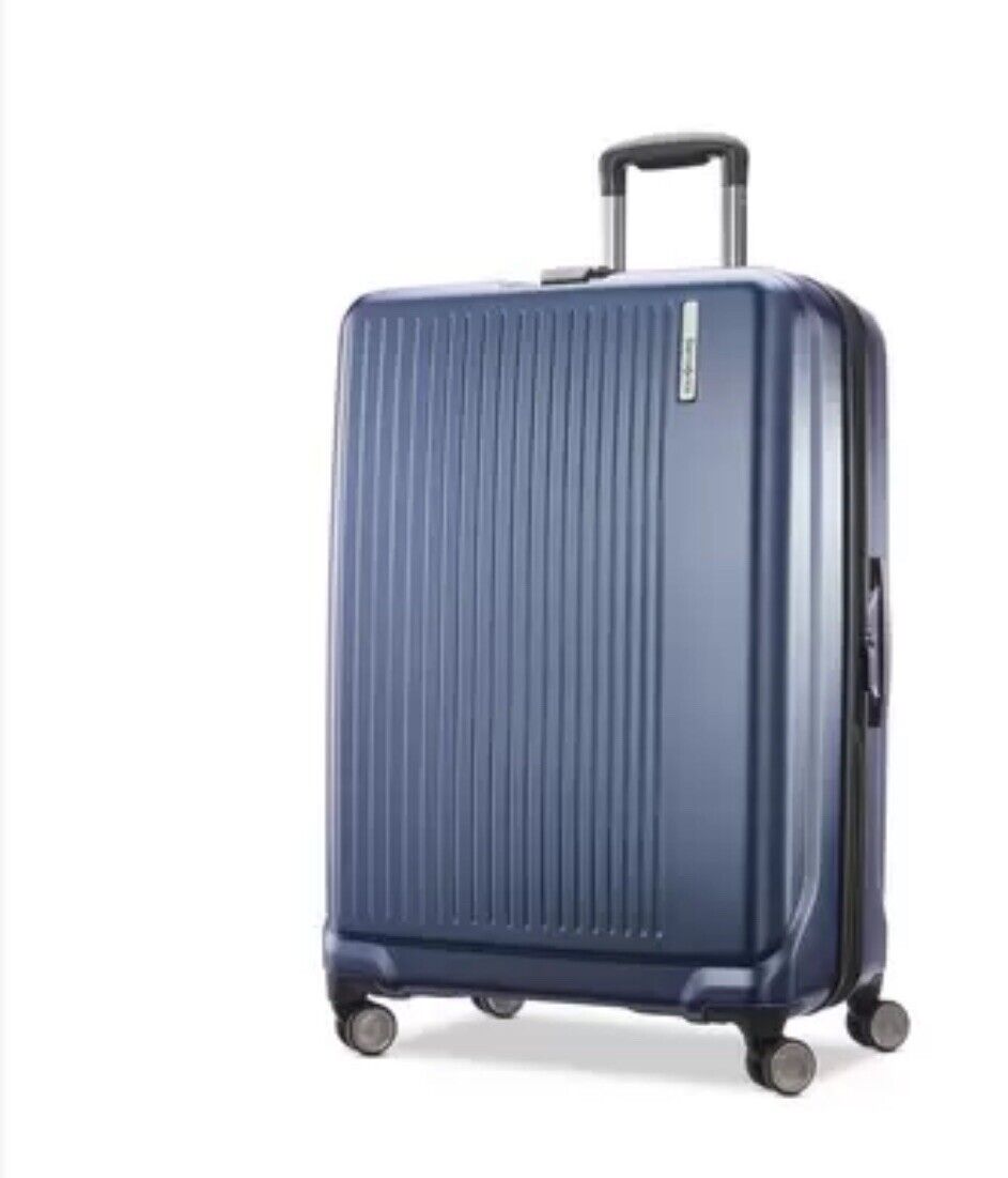 Samsonite Amplitude Large Hardside Case in French Navy Suitcase