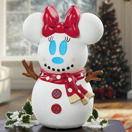 22 inch Disney Minnie Snowman with lights and music