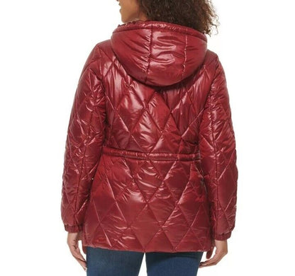 Andrew Marc Ladies Quilted Jacket in Red L