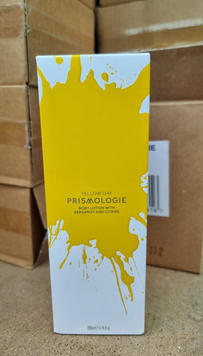 6 x 200ml Prismologie Body Lotion Yellow Day Bergamot & Citrine Skincare Vegan