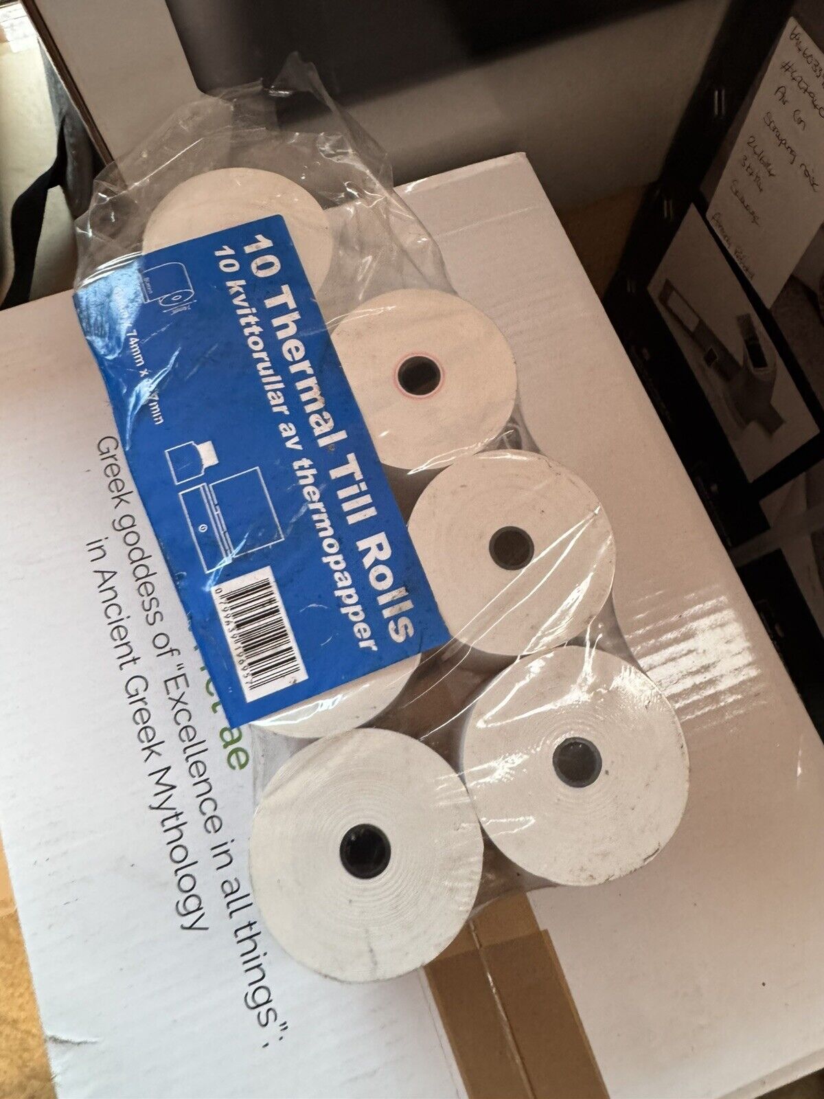 87x  Merley Machine Till Thermal Paper Receipt Label Rolls 80x74x12.7mm