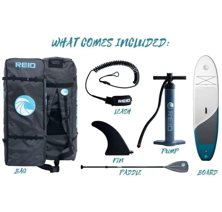 Reid Bondi 10ft 6" (320cm) Inflatable Paddleboard with Paddle Pump & Leash NEW