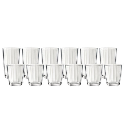 Bormioli Rocco Pulsar Tumbler Glassware, 12 Piece Set