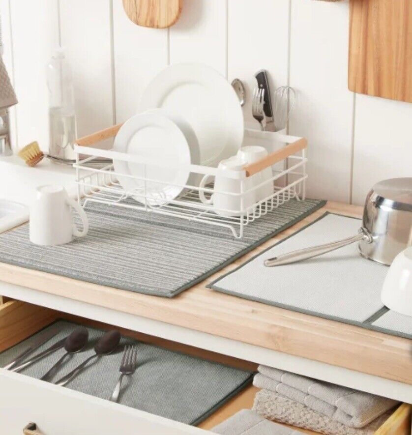 Dish Drying Mat Set, 3-pack