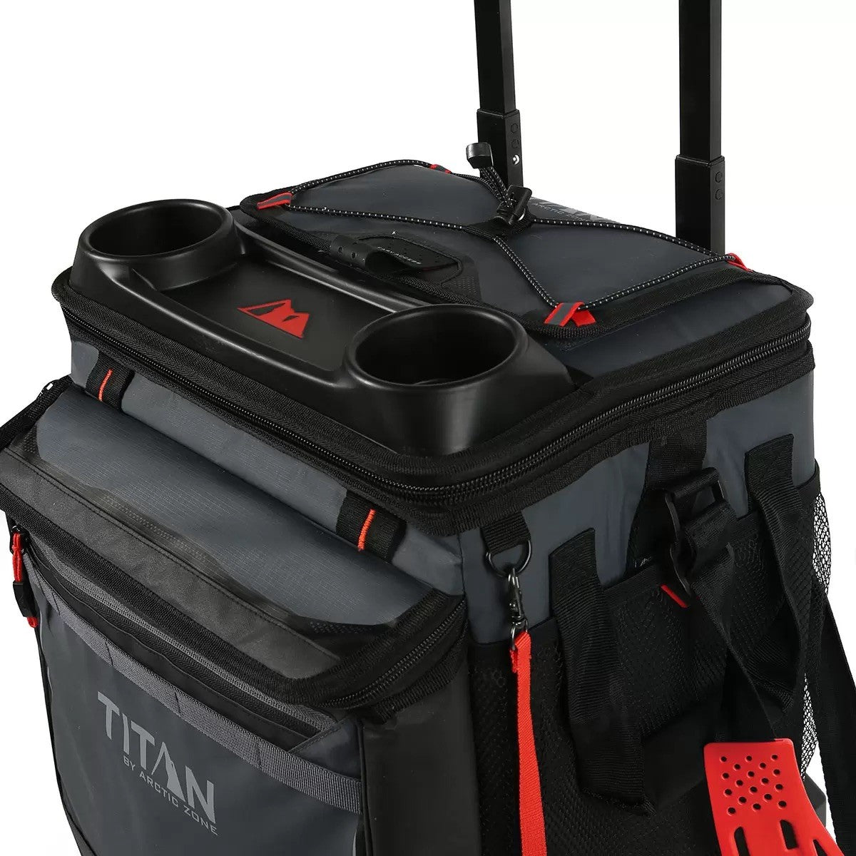Titan 22.5 Litre (23.7 US Quart) 60 Can Cooler with All Terrain Cart in Grey