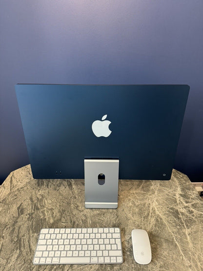 Apple iMac 2023, Apple M3 Chip, 8C CPU, 8C GPU, 8GB RAM, 256GB SSD, 24” Blue