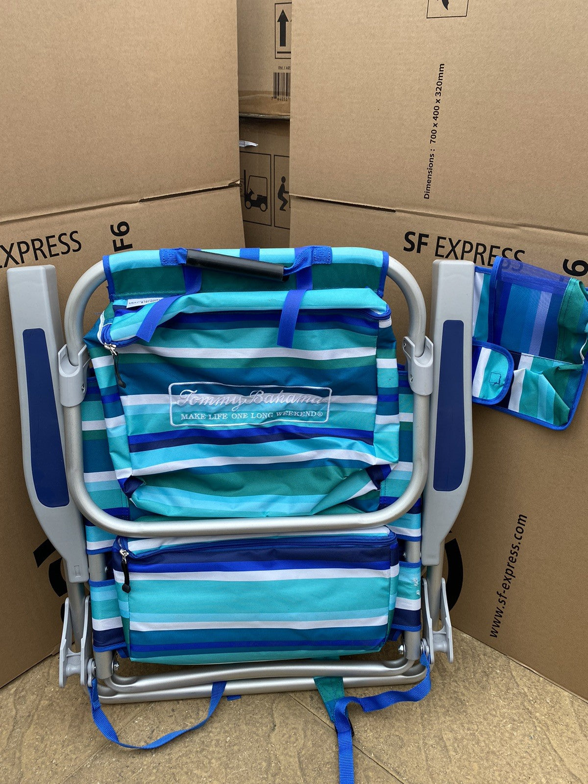 Tommy Bahama Backpack Beach Chair in Blue