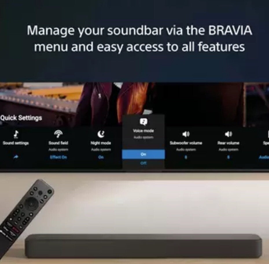 Sony HTS2000 3.1 Ch, 250W, Soundbar with Built-in Subwoofer and Bluetooth