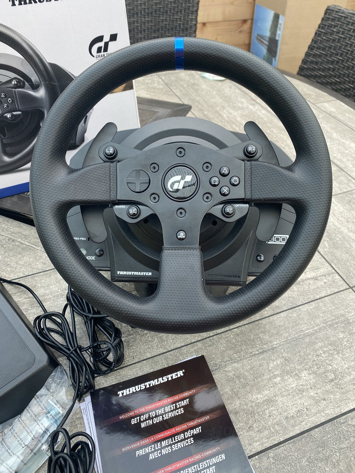 T-300 Thrustmaster Gaming Steering Wheel, PC, PS4 PS5