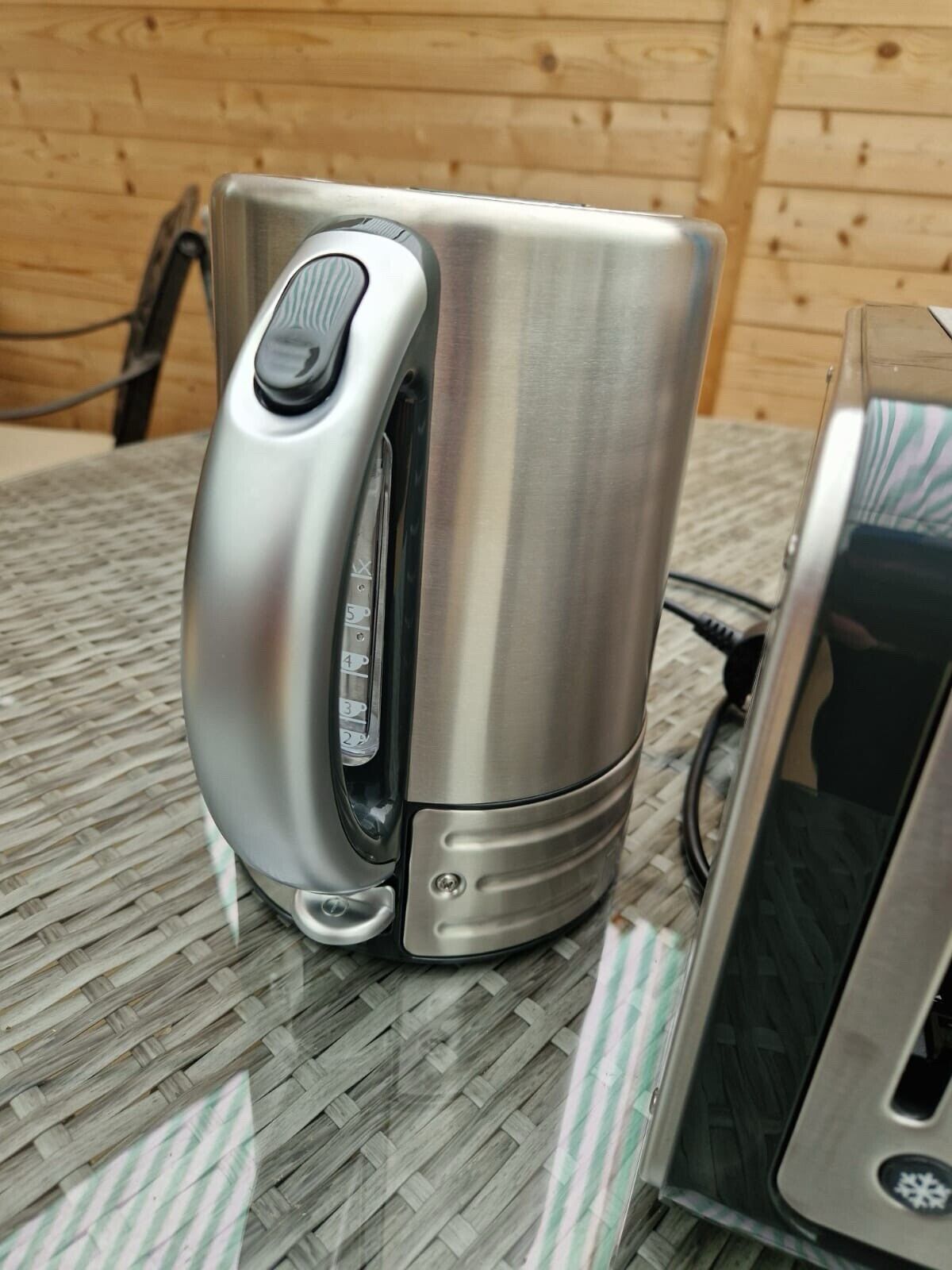 Dualit Architect 1.5L Kettle & 4 Slot Toaster Set in Midnight Grey Brushed