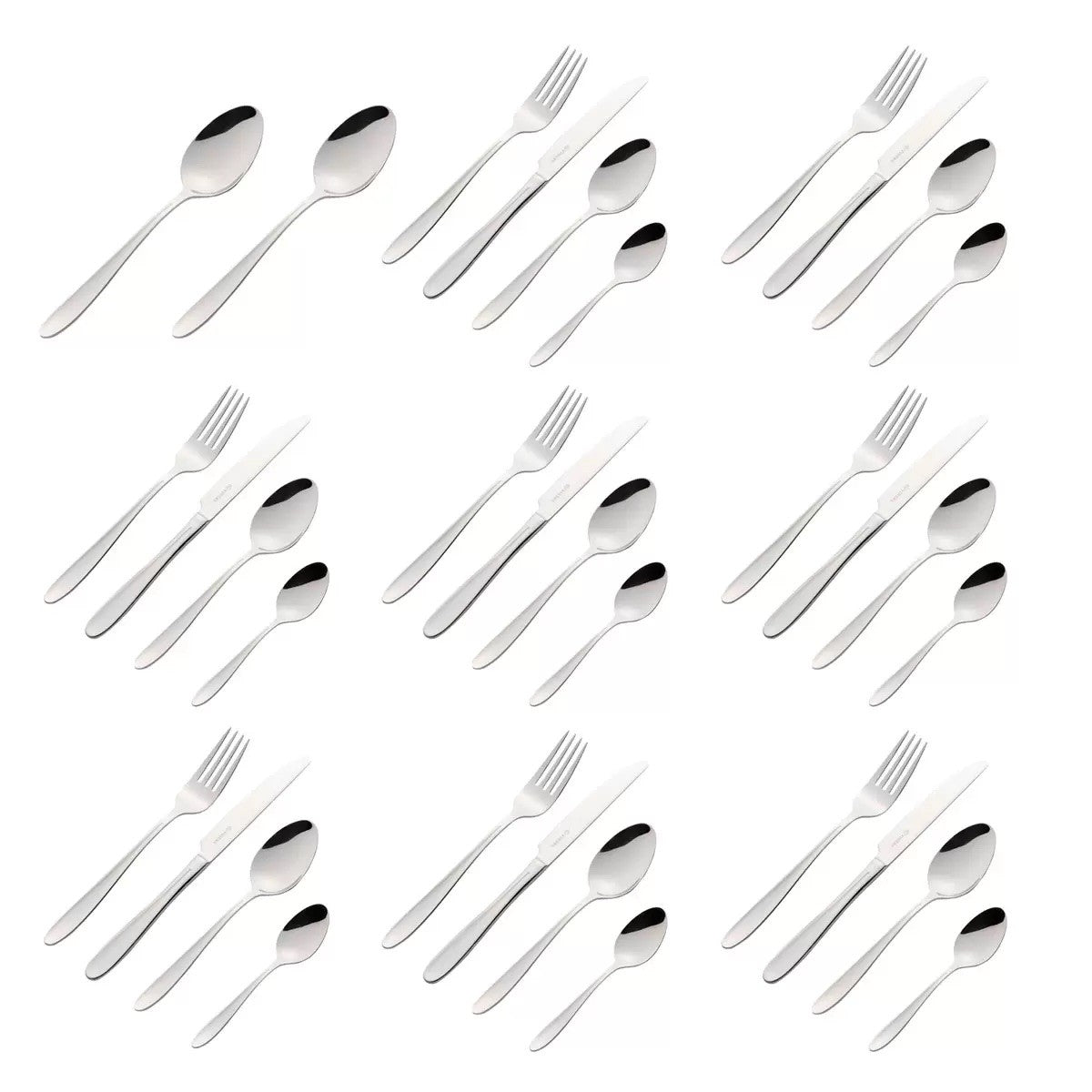 Viners 18/10 Stainless Steel Cutlery Set, 34 Piece