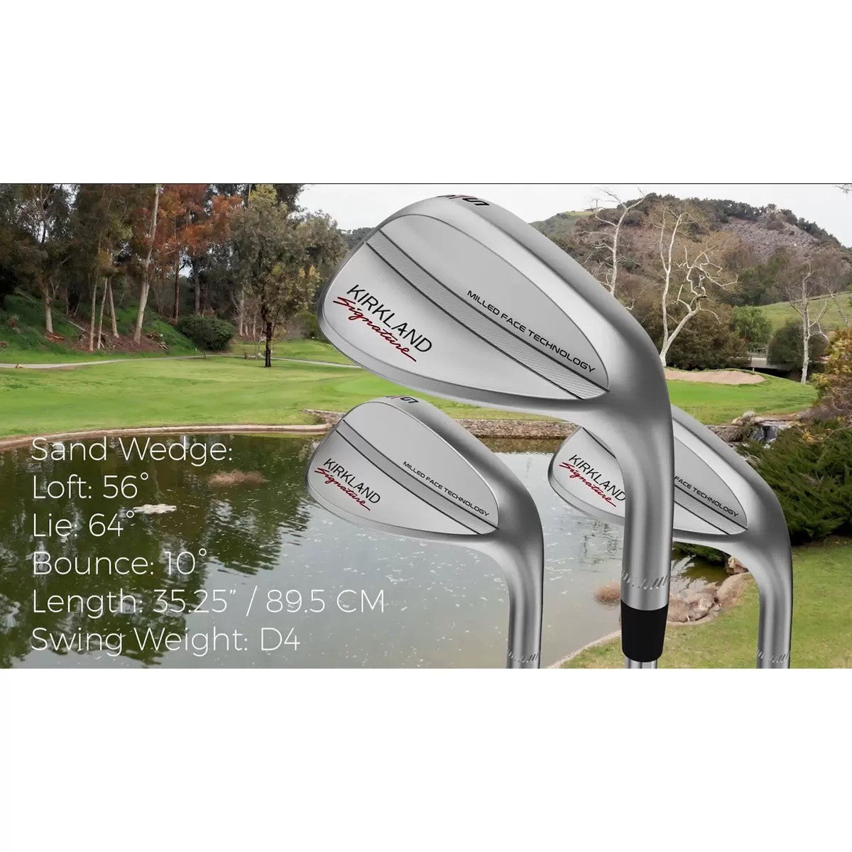 Kirkland Signature 3 Piece Golf Wedge Set- Used