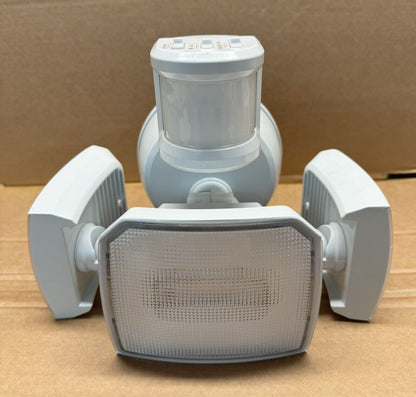 Home Zone Hardwired Triple Head Motion Sensor Floodlight LED Security Light