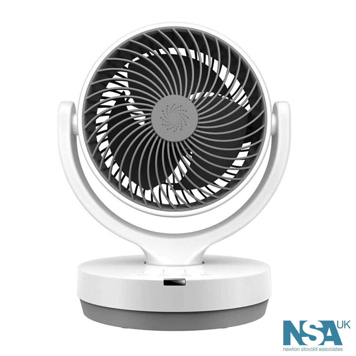 NSA Compact Cool Air Circulator fan with Remote Control, DF15-R31-AC White