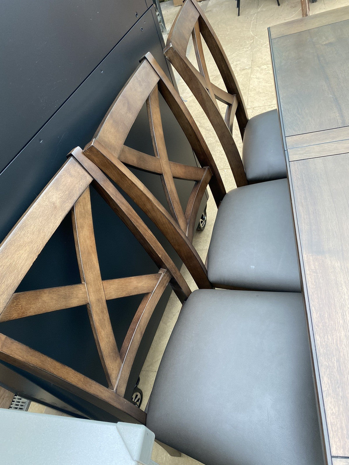 Blakely Wood Extending Dining Table + 6 Cross Back Chairs