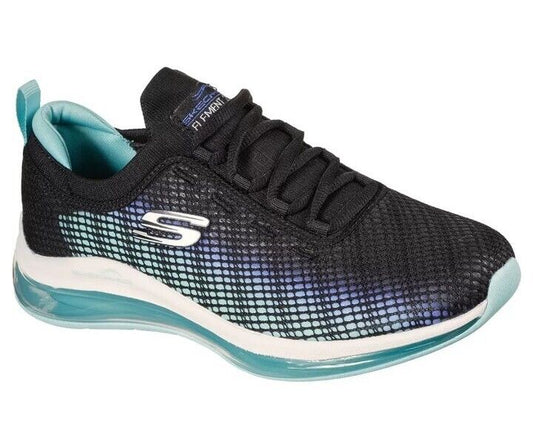 Skechers Ladies Vivid Blush Trainer Black, Size UK 4