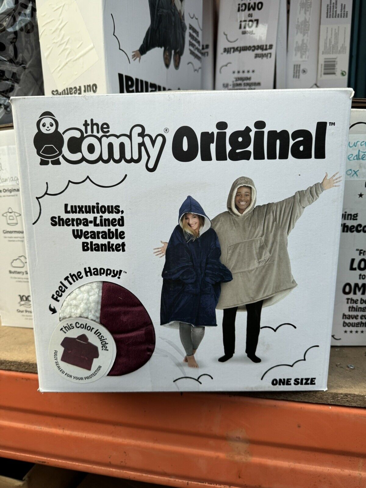 The Comfy Original Wearable Blanket in Burgundy New