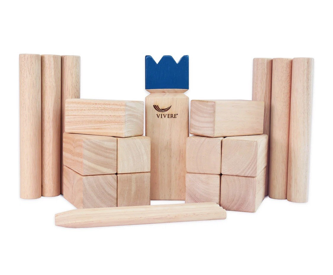 Vivere Kubb Tournament Edition Outdoor Wooden Game