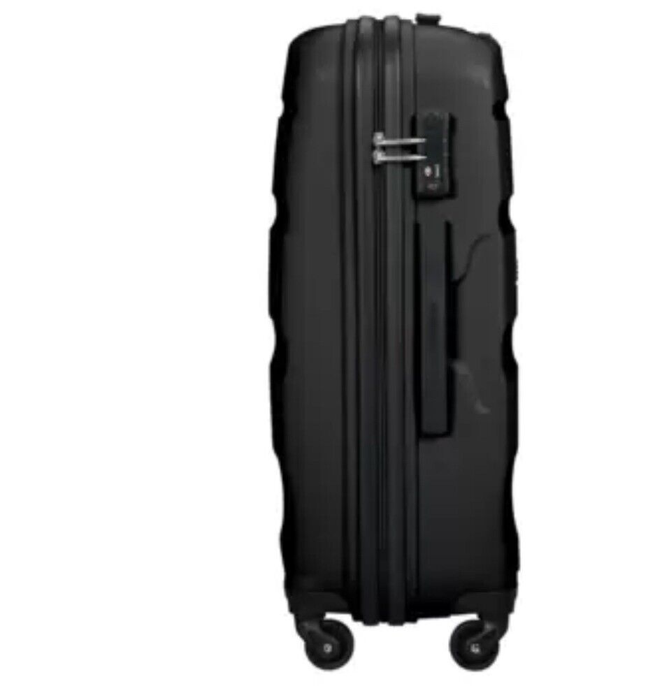 American Tourister Bon Air 3 Piece Hardside Suitcase Set, Black.