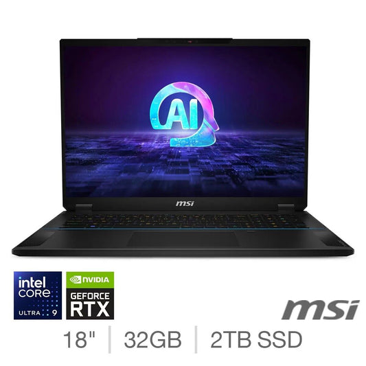 MSI Stealth 18 Intel Core Ultra 9 32GB 2TB RTX 4080 120Hz 18 Inch 9S7-183111-002