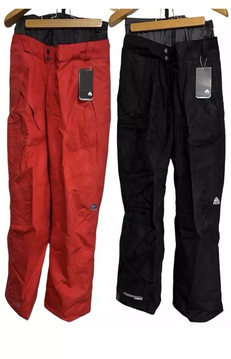 2x Nike ACG Storm Fit 5 Ski Snowboard Pants in Red / Black Small