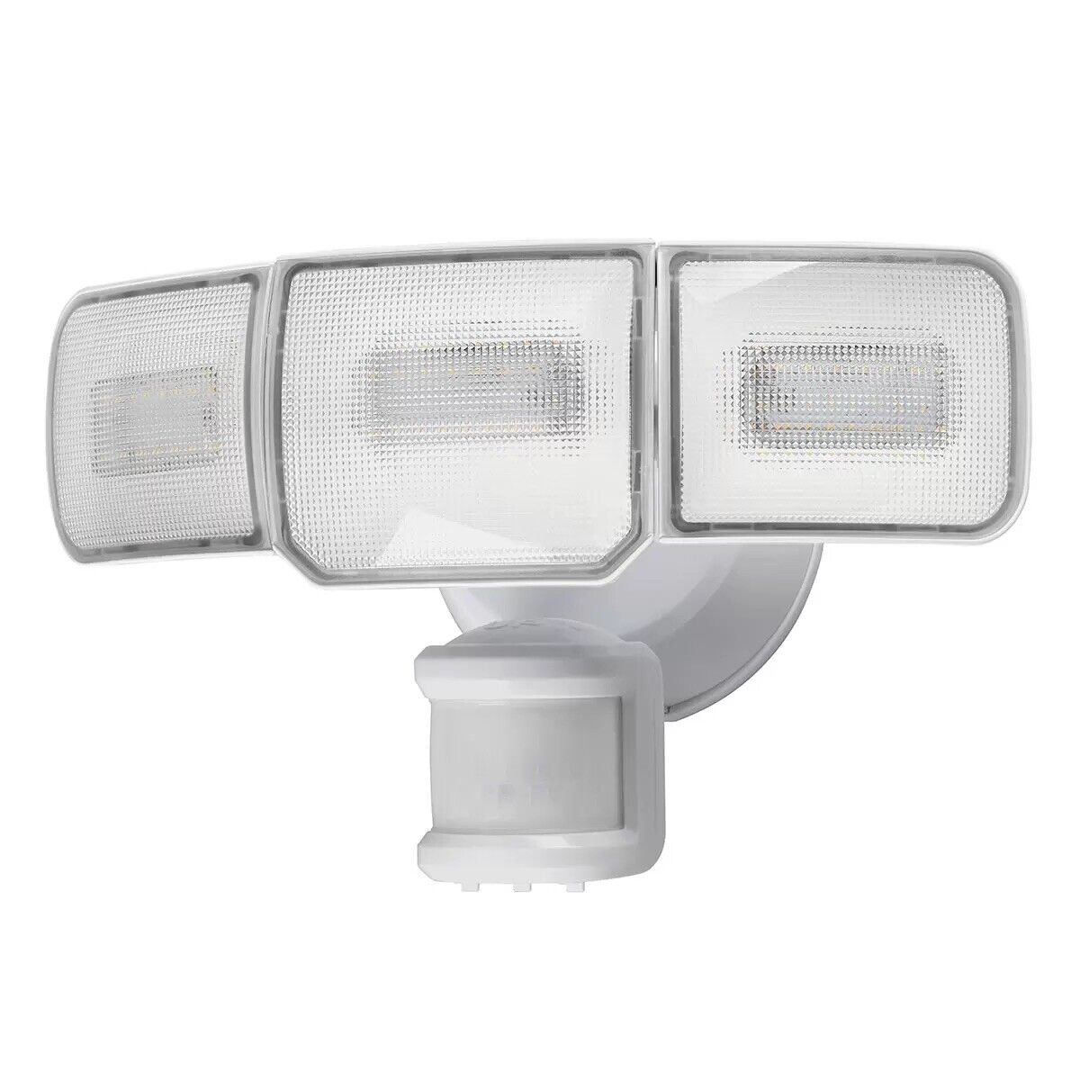 Home Zone Hardwired Triple Head Motion Sensor Floodlight LED Security Light