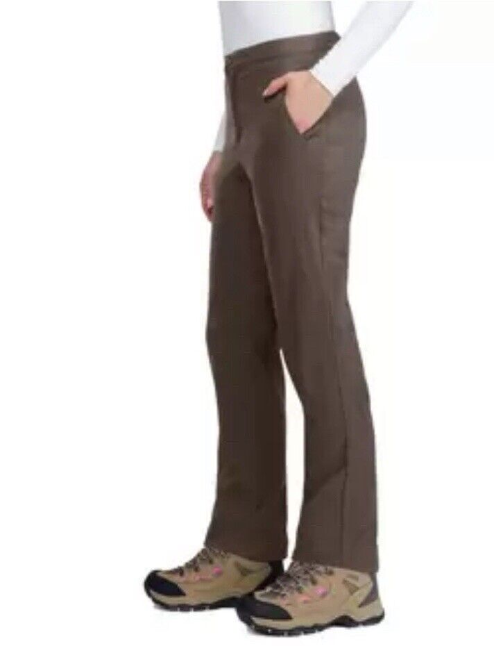 Stormpack Ladies Windproof Fleece Lined Pant In Brown- M