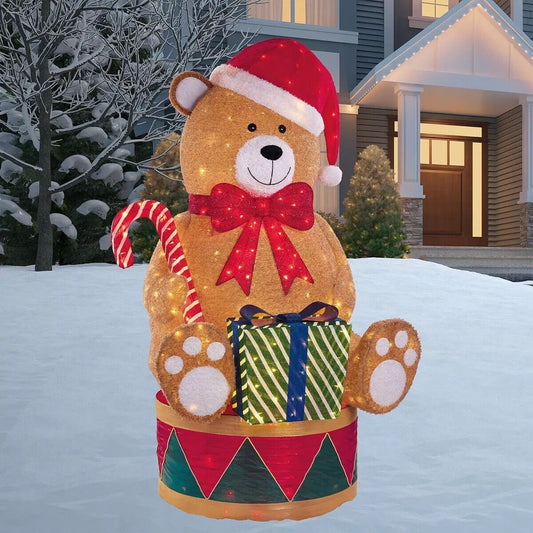 NEW SEALED 8ft (2.4m) Bear with 460 LED Lights - Costco
