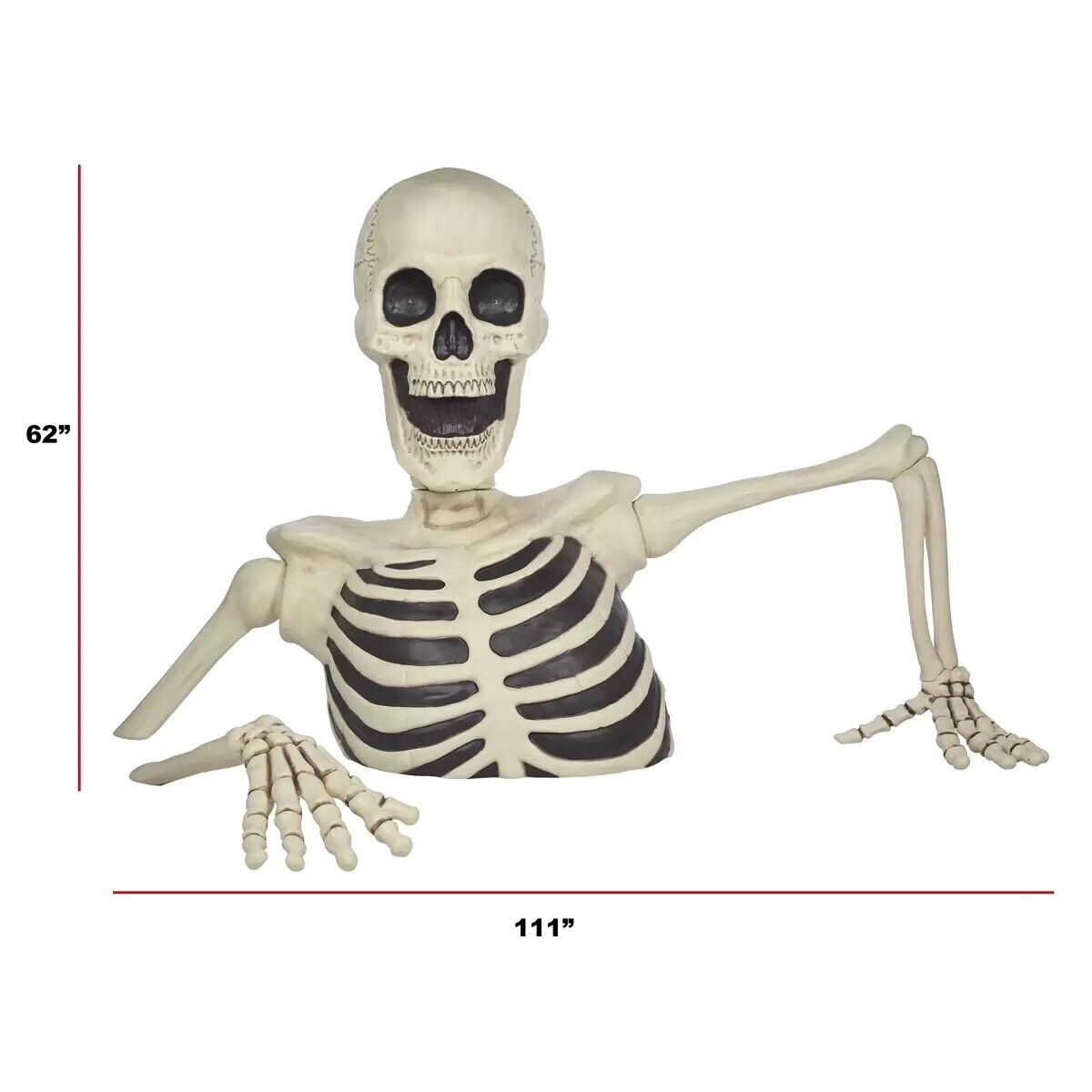 COSTCO Halloween 5ft (1.6m) Giant Ground Breaker Skeleton with Lights