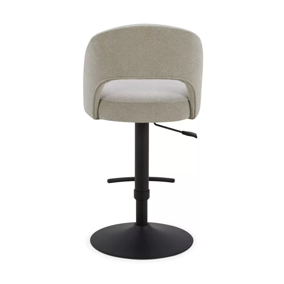 Kobe Grey Fabric Gas Lift Bar Stool Aiden & Ivy Brand New