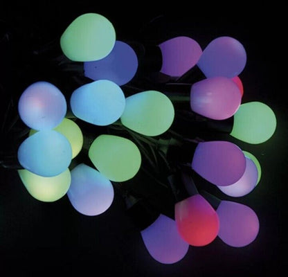 Lights4You 52ft (16m) 80 Large Bulbs LED Colour Changing Outdoor String Lights