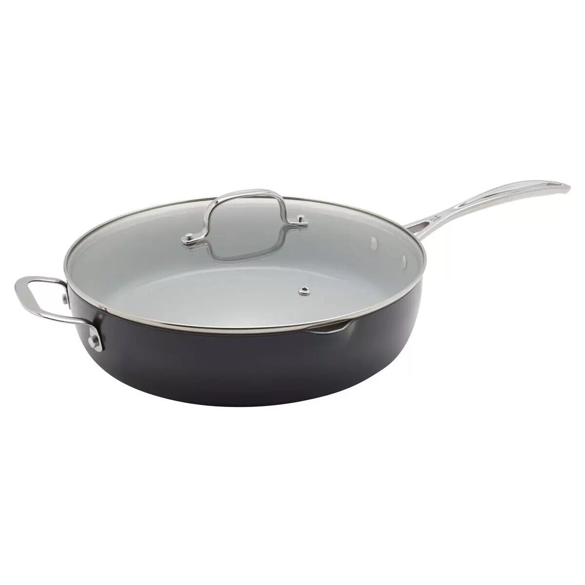 Henckels Hard Anodised Ceramic Saute Pan, 4.7L