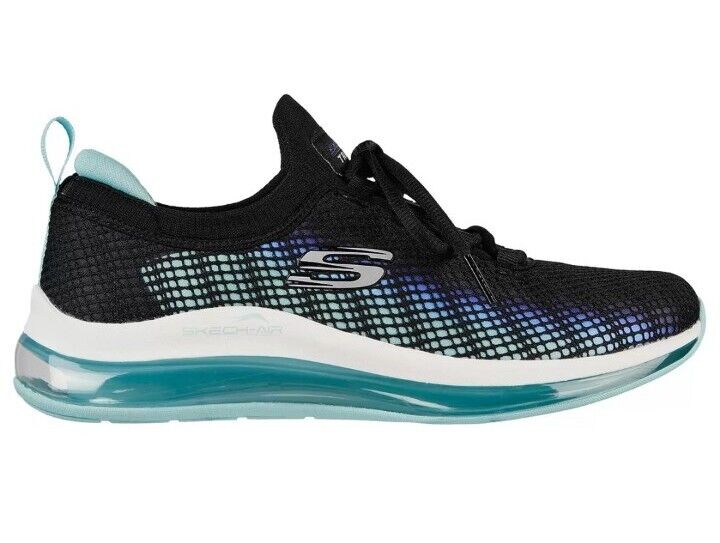 Skechers Ladies Vivid Blush Trainer Black, Size UK 4