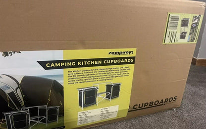 Zempire Camping Kitchen Cupboards Brand New + Free Delivery