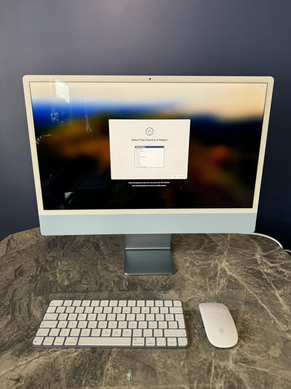 Apple iMac 2023, Apple M3 Chip, 8C CPU, 8C GPU, 8GB RAM, 256GB SSD, 24” Blue