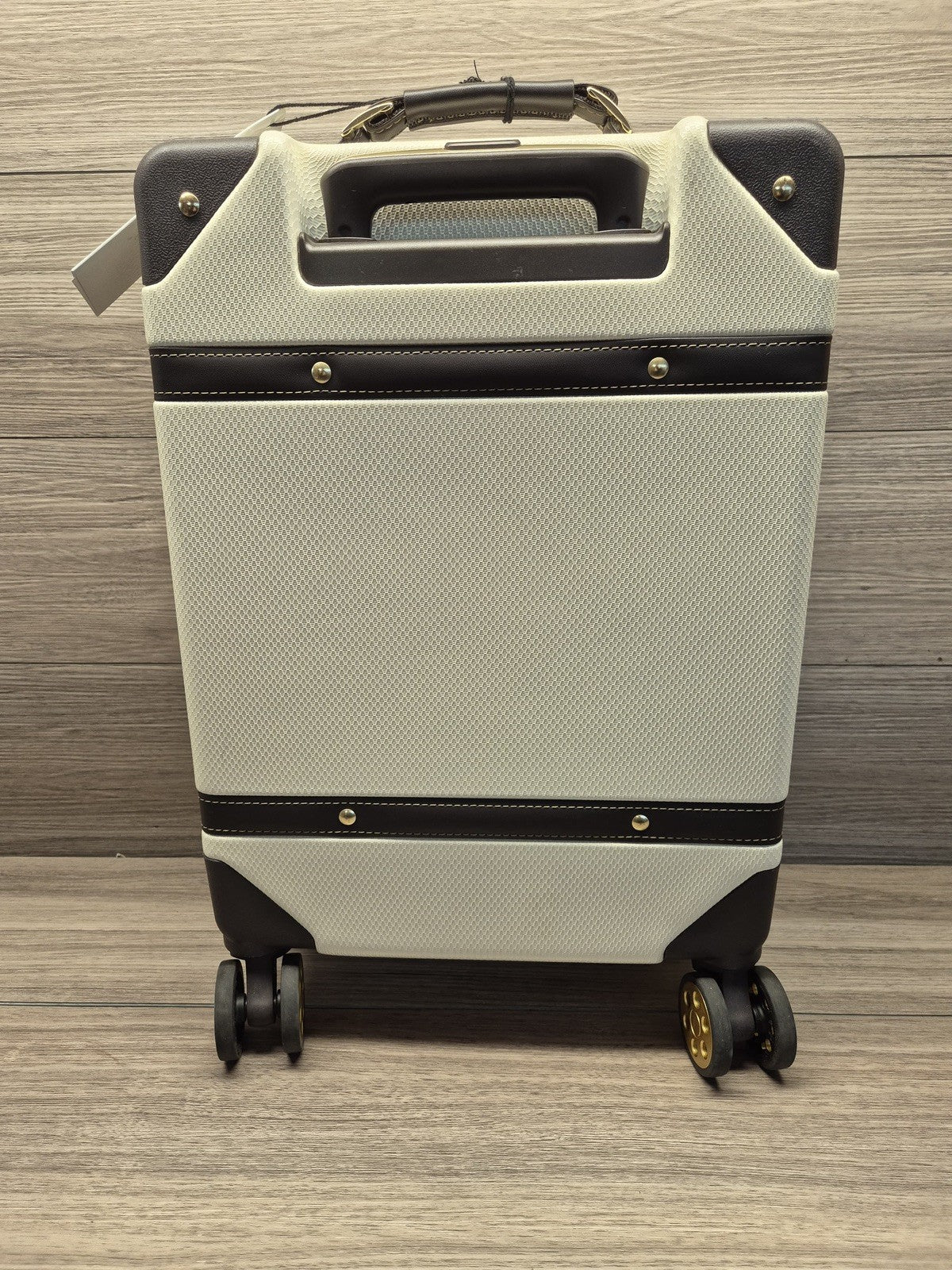 Rock Vintage 3 Piece Hardside Luggage Set in Cream *