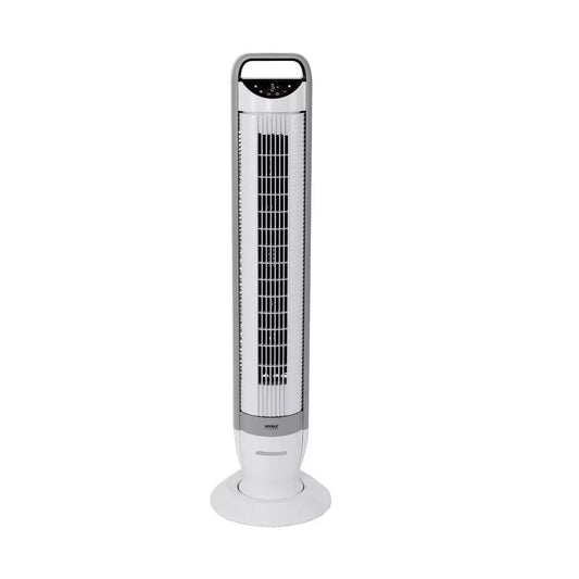 Seville Ultra Slimline Tower Fan with Night Light in White EHF10142