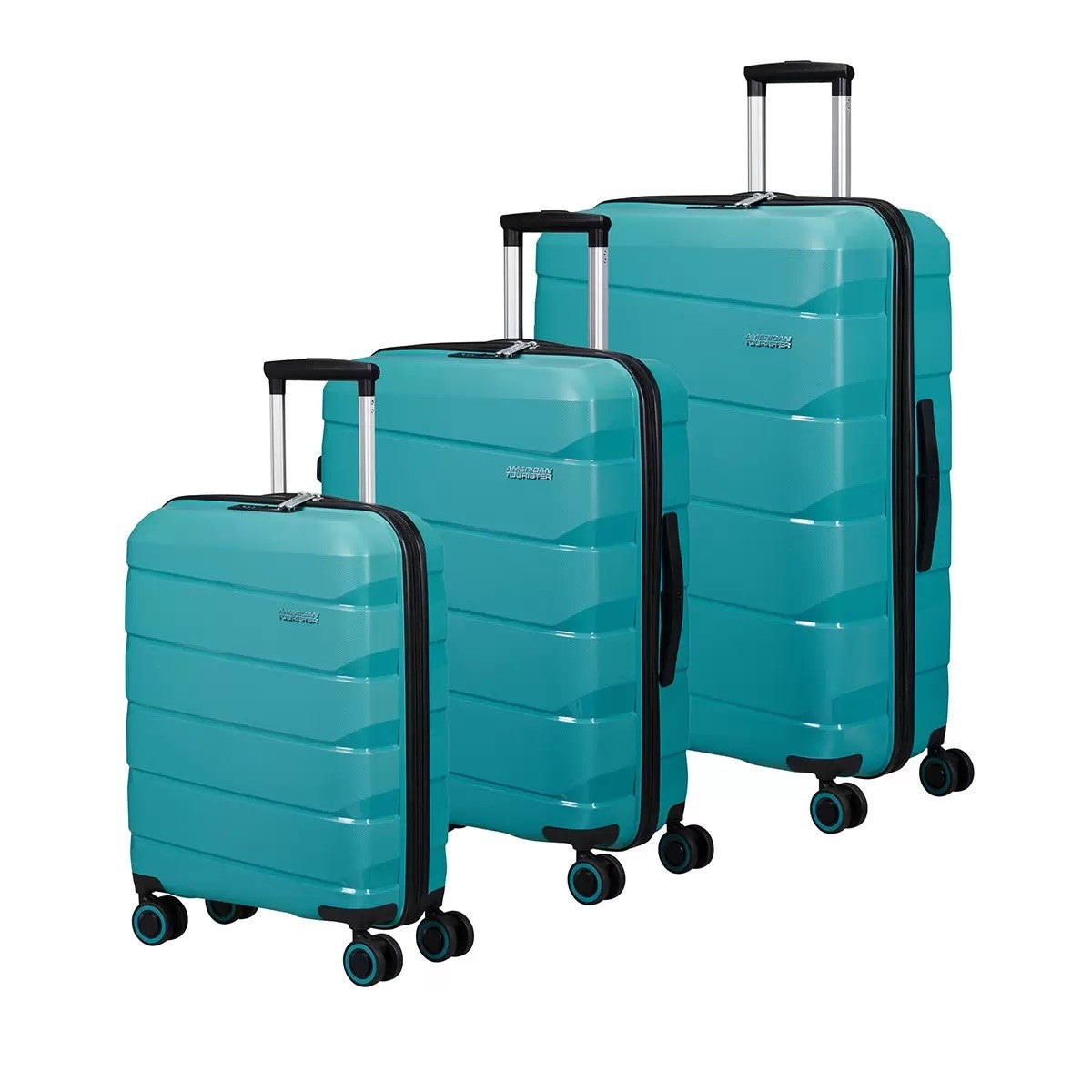 American Tourister Air Move 3 Piece Luggage Set in Teal, Used