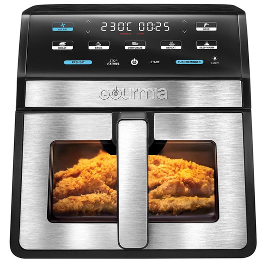 Gourmia Digital Air Fryer 7.6L With Light & Window Black 7 Fry Functions
